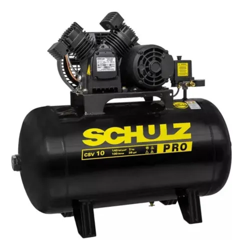 comprar Compressor De Ar 10 Pés 100l 140lb 2hp Csv-10\u002F100 Pro Schulz