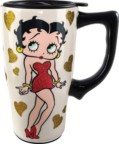 Spoontiques - Tazas De Viaje De Cerámica - Taza Betty Boop -