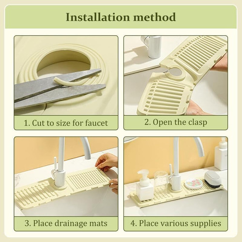 Protector Contra Salpicaduras Silicona Para Grifo Fregadero