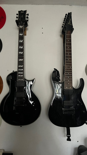 Guitarra 7 Cuerdas Ibanez Rg7321 (no Jackson, Schecter, Ltd) Diestro Negro Palo De Rosa