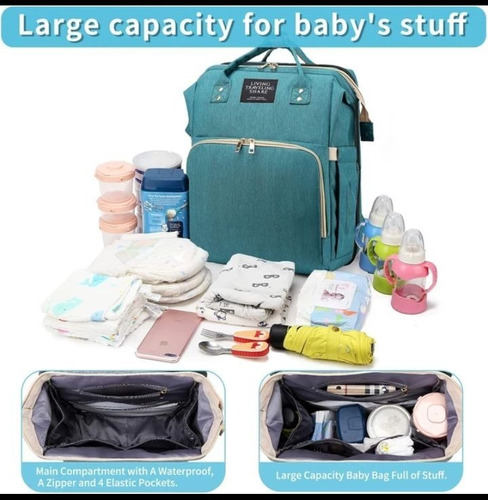 Imagen 5 de 7 de Mochila Maternal Multifunción Con Cuna Y Cambiador- Moc2757