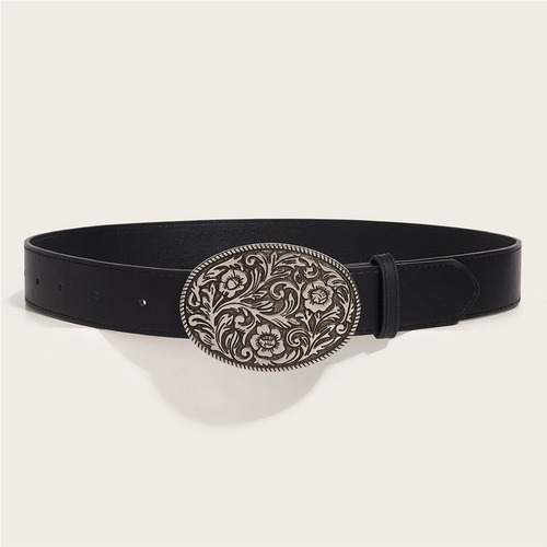 Cinturón Personalizado For Mujer Cinturón De Pantalón Negro