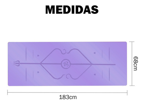 Imagen 7 de 10 de Mat Colchoneta Yoga Caucho Natural 4 Mm Guia De Posiciones