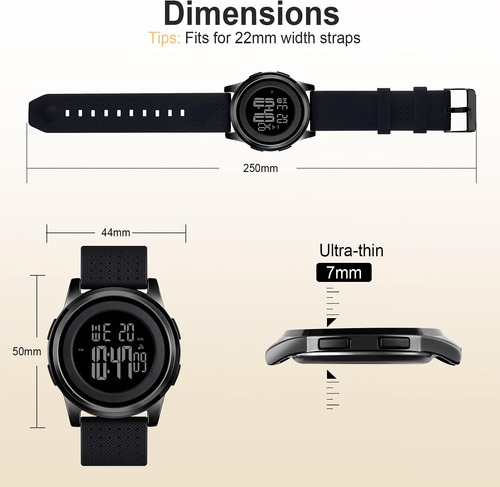Yuink Reloj Para Hombre Reloj Deportivo Digital Ultrafino De