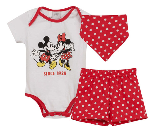 Set Bebe Nacimiento Ajuar Mickey Mouse Minnie Mouse Disney