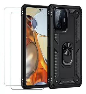 Funda Case De Uso Rudo Para Xiaomi 11t/11tpro + 2 Micas