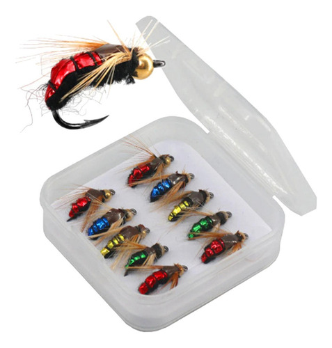 A+ 10x Cebo De Pesca Con Mosca, Cebo De Pesca Con Anzuelos,