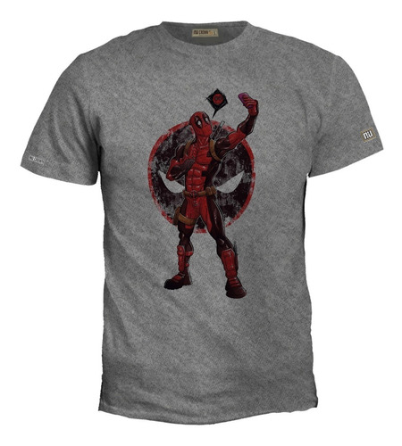 Camiseta Estampada 2xl - 3xl Deadpool Selfie Hombre Zxb