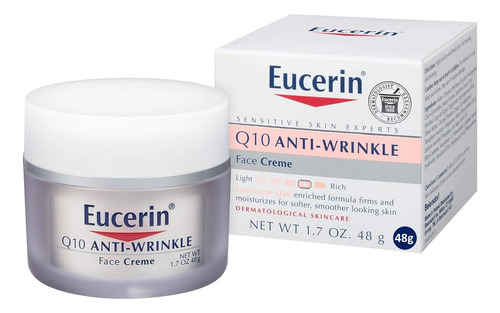Eucerin Crema Facial Antiarrugas Con Q10 Piel Sensible 48g