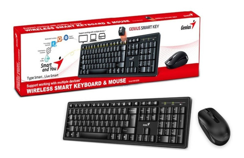 Combo Teclado Y Mouse Genius Inalámbrico Usb Español Tranza