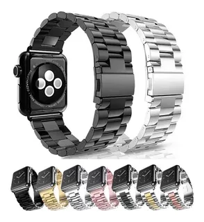 Pulseira Aço Inoxidável Para Apple Watch 41mm 45mm 40mm 44mm