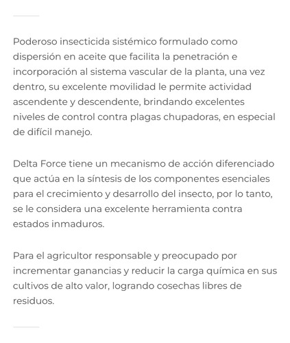 Spirotetramat - Delta Force - 15 Litros