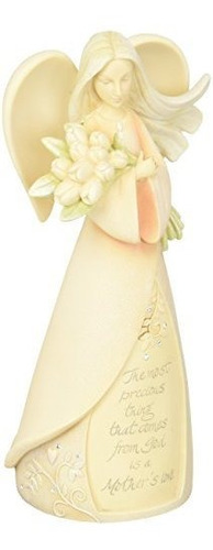 Figura De Resina Enesco Foundations Mother Angel Stone Resin