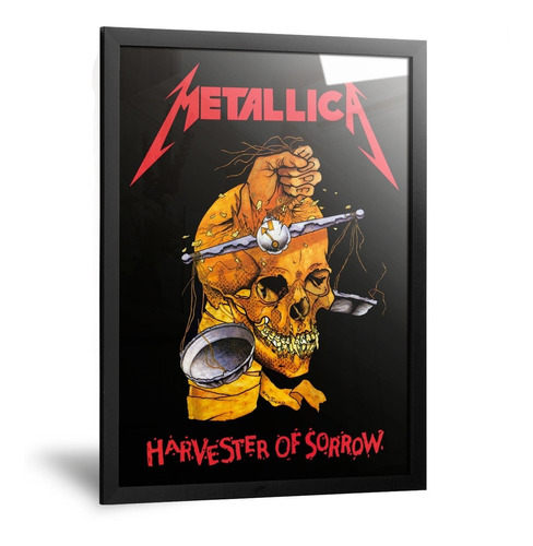 Cuadros Metallica Harverter Of Sorrow Enmarcado De 35x50cm