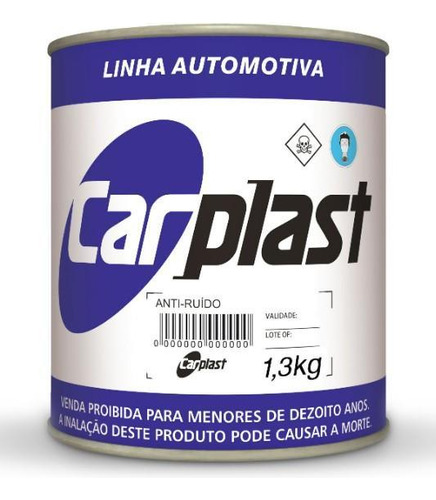 Massa Anti Ruído Automotiva Carplast 1,3kg