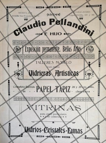 Publicidad Antigua Tienda Casa Claudio Pellandini 1911 40