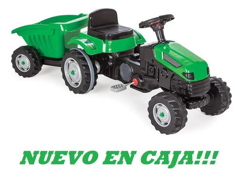 Tractor Montable De Pedales Con Remolque De Carga En Caja