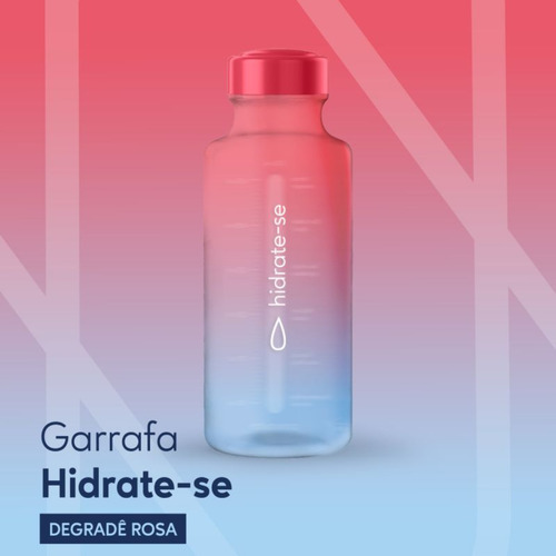 Garrafinha Squeeze Academia Hidrate-se 500ml Volta As Aulas