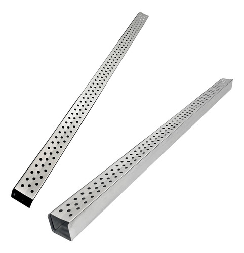 Ralo Linear 5x100 Para Laje Grelha Perfurada Com Cocho Inox