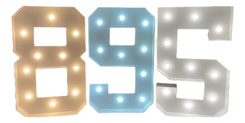 Arriendo Letras Led Gigante 1 Metro Tres Tonalidades