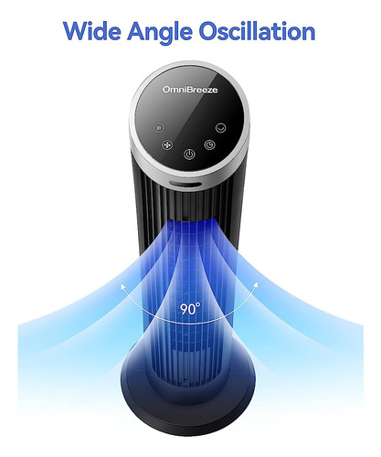 ~? Omnibreeze Digital Electric Tower Fan, Con Control Remoto