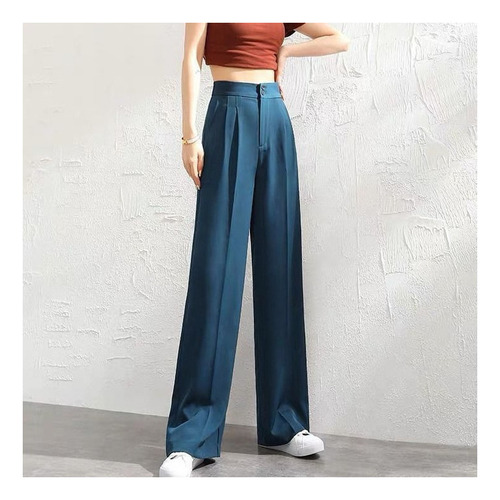 Pantalones De Vestir De Cintura Alta Para Mujer, Elásticos