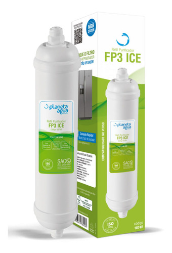 Filtro Refil Fp3 Ice Geladeiras Syde By Side E Refrigerador