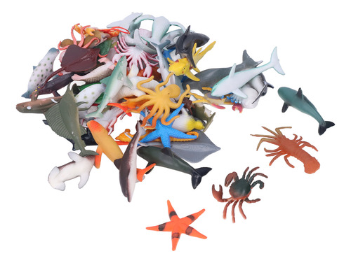 Minifiguras De Animales, 48 Unidades, Juguetes Marinos, De P