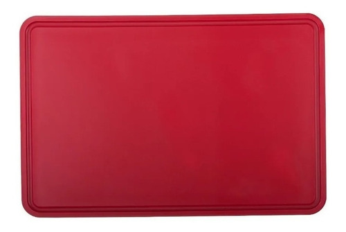 Tabla De Picar Grande De Corte 60x40x1,3 Profesional Rojo Cu