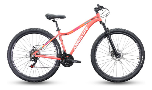 Bicicleta 29 Absolute Mia Feminina 21v Mtb Alumínio Cor Rosa Tamanho Do Quadro 15