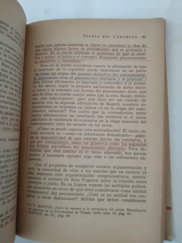 Teoria Del Concepto (Usado)
