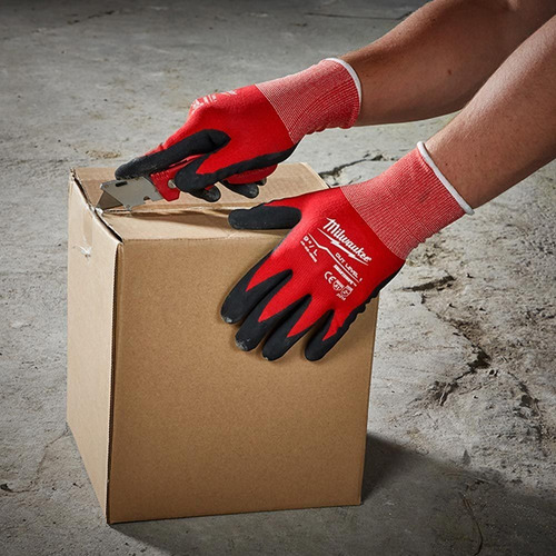 Imagen 6 de 10 de Guantes N1 Talla S Bañados En Nitrilo Milwaukee 48228900