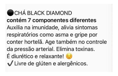3 Chá Diet Black Powerful Diamond Original