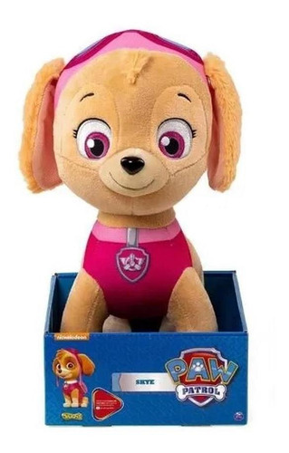 Peluche grande Skye Fast Paw Patrol de 30 cm