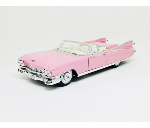 Miniatura Cadillac Eldorado Biarritz 1959 1:18 Maisto Rosa