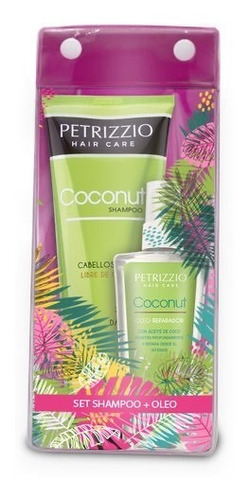 Estuche Petrizzio Hair Care Cosmetiquero Shampoo Coco + Oleo