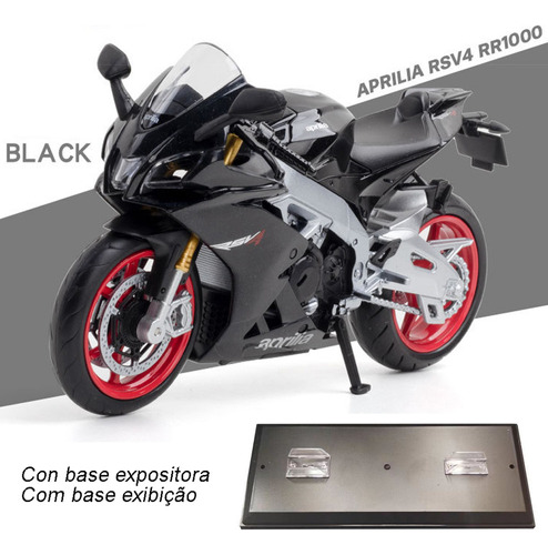 Motos De Metal En Miniatura Aprilia Rsv4 Rr1000 Puede Desliz