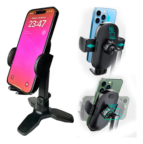 Soporte Celular Para Apple Huawei  Samsung  Xiaomi Motorola
