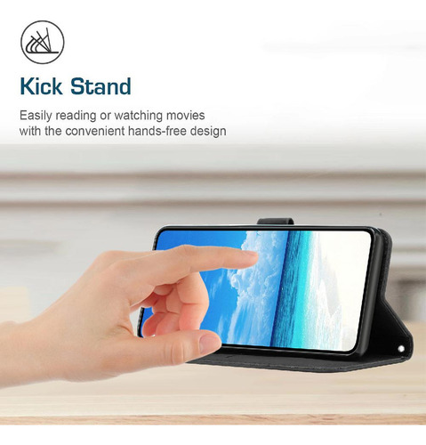 / Funda Abatible Para Xiaomi Redmi A3 Pu De Cuero A Prueba De