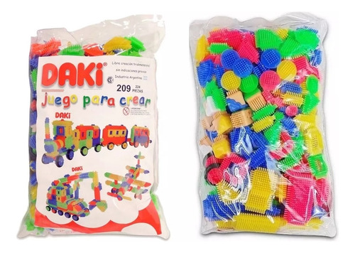 Bloques Daki Juego Para Crear Bolsa De 224 Pzs Art 209-lanús