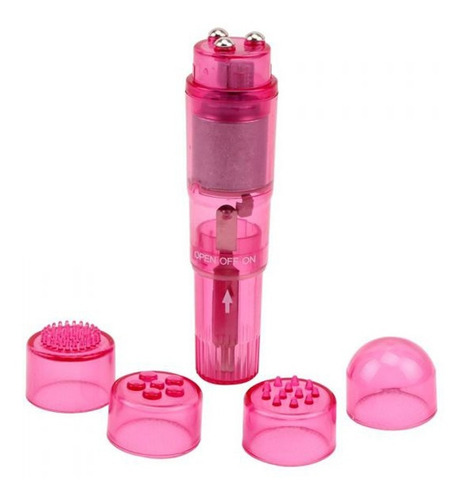 Estimulador Clitoris Masajeador Balita Vibradora 4 Texturas Color Rosa