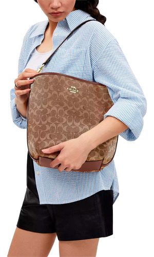 Bolsa Coach City Bucket Grande Original Con Cubre Polvo