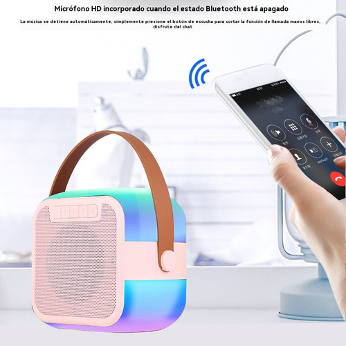 Altavoz Bluetooth Inalámbrico Con Luces De Atmósfera Deslumb