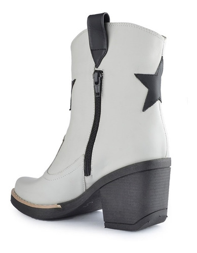 Imagen 7 de 9 de Botinetas Texanas Botas De Mujer De Cuero Vinci - Ferraro