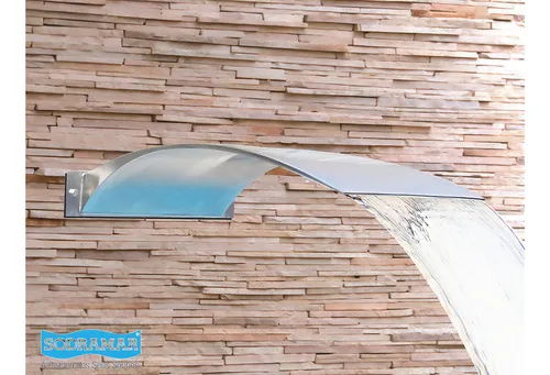 comprar Cascata Parede Inox 304 Angel Pratic Piscina 50cm Sodramar 9.31 cm x 40 cm