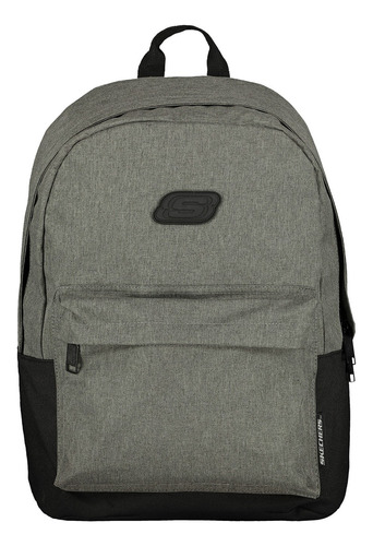 Backpack Skechers Unisex Skch7684gry Color Gris Diseño de la tela Liso