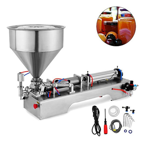 Máquina Llenadora De Pasta Líquida Neumática Vevor De 50-500
