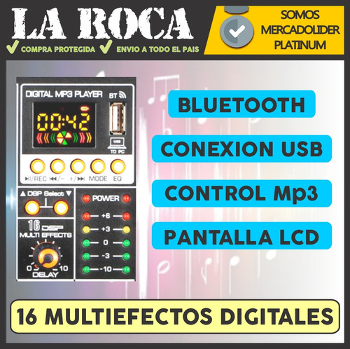 Mixer Interfaz Usb Consola 4 Canales Grabacion Efectos Cuota