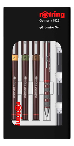 Set Tiralínea Recargable Rotring Isograph0.2-0.3-0.5mmjunior