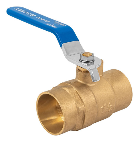 Válvula De Esfera De Latón, Soldable 1-1/2 , Foset 49010